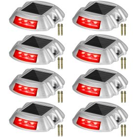 Vevor Driveway Lights, 8-Pack Solar Driveway Lights with Switch Button, Solar Deck Lights Waterproof