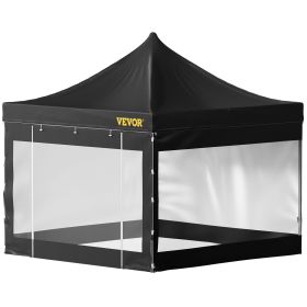 VEVOR Pop Up Canopy Tent, 10 x 10 FT, Outdoor Patio Gazebo Tent with Removable Sidewalls and Wheeled Bag