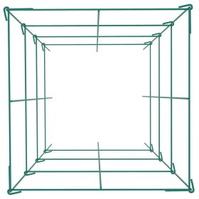 VEVOR Tomato Cages, 14.6" x 14.6" x 39.4", 3 Packs Tomato Cages for Garden, Square Plant Support Cages Heavy Duty