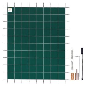 VEVOR Pool Safety Cover 16x40 ft, Inground Pool Cover Fit for PP Material, Rectangle Inground Safety Pool Cover Green