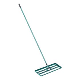 VEVOR Lawn Leveling Rake, 30"x10" Level Lawn Tool, Heavy-duty Lawn Leveler with 78" Steel Extended Handle, Yard Leveling Rake Suit for Garden