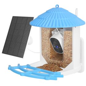 Solar Powered Smart Bird Feeder 2K Bird Watching Camera With PIR Motion AI Birds Species Identify Two-Way Audio Real-Time App Notification Capture Vid