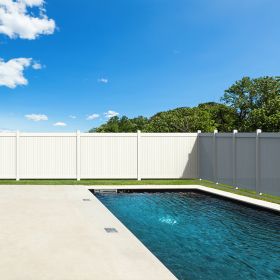 2 pcs x Privacy Fence Panels 6ft.H x 6ft.W White Vinyl Fence set of 2 Pcs