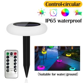 Solar Floating Pool Lights Waterproof Garden Solar Lighting 7 Colors Led Light Swimming Pool Light Garden Water Drift Lamp Decor (Emitting Color: Control-Ground-Water, Ships From: CN)