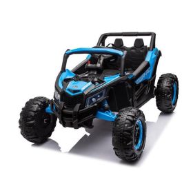 12V Ride On Car with Remote Control,UTV ride on for kid,3-Point Safety Harness, Music Player (USB Port/Volume Knob/Battery Indicator), LED Lights (Color: as picture)